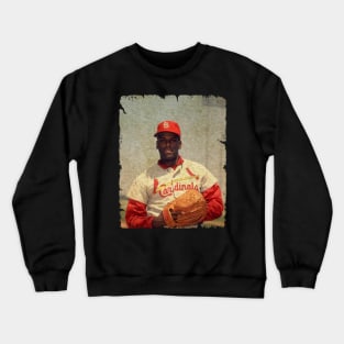 Bob Gibson in St. Louis Cardinals Crewneck Sweatshirt